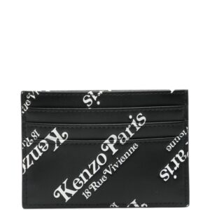 Kenzogram leather cardholder