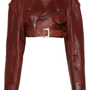 Rick Owens Micro Biker cropped jacket