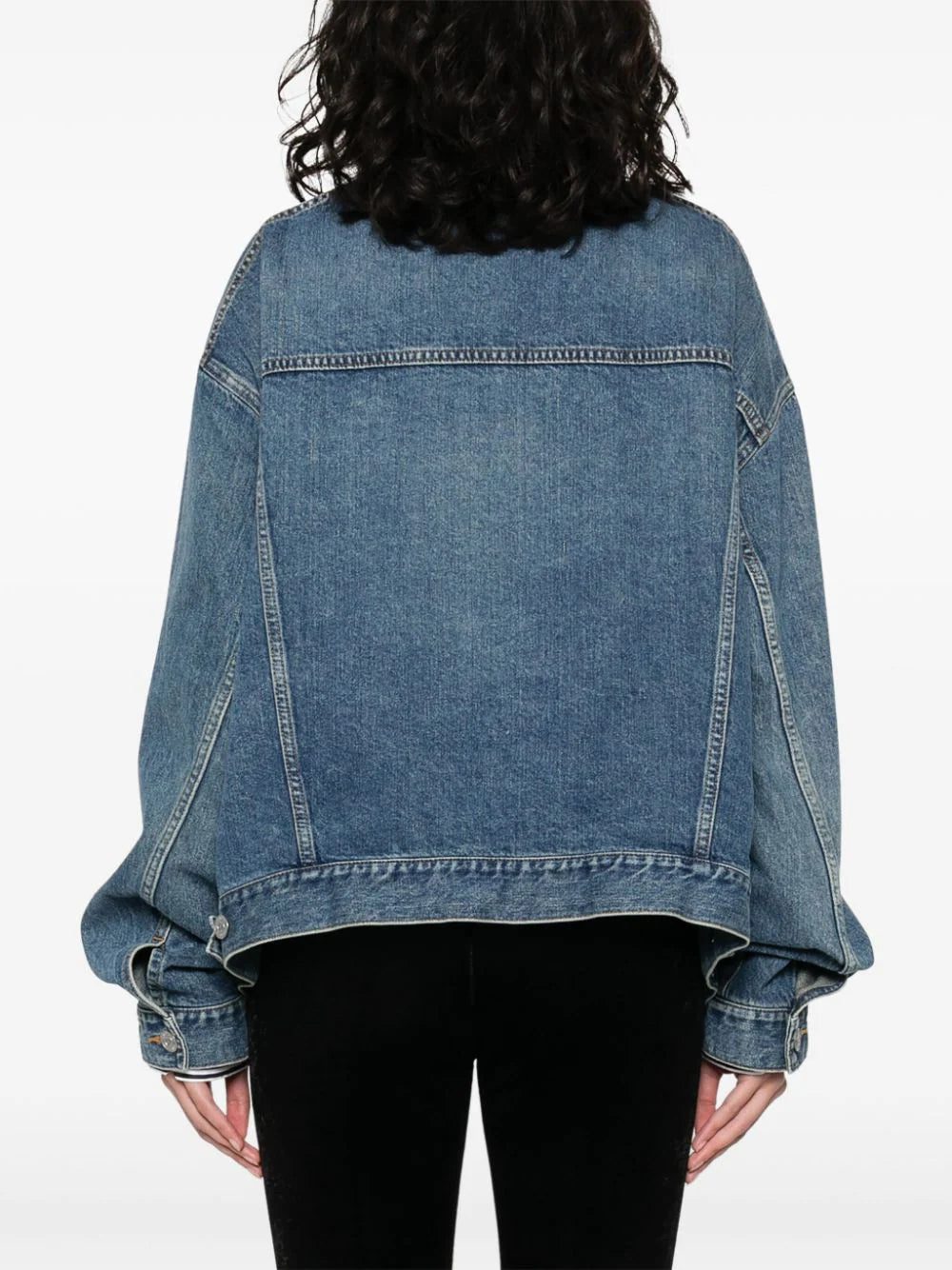 Balenciaga panelled denim jacket - Image 4