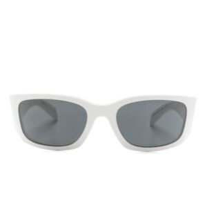 Prada Eyewear logo-engraved biker-style sunglasses