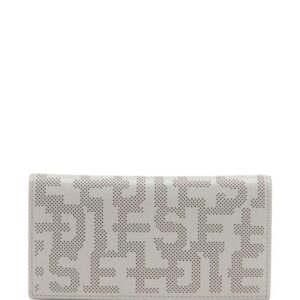 Diesel logo-perforated leather wallet