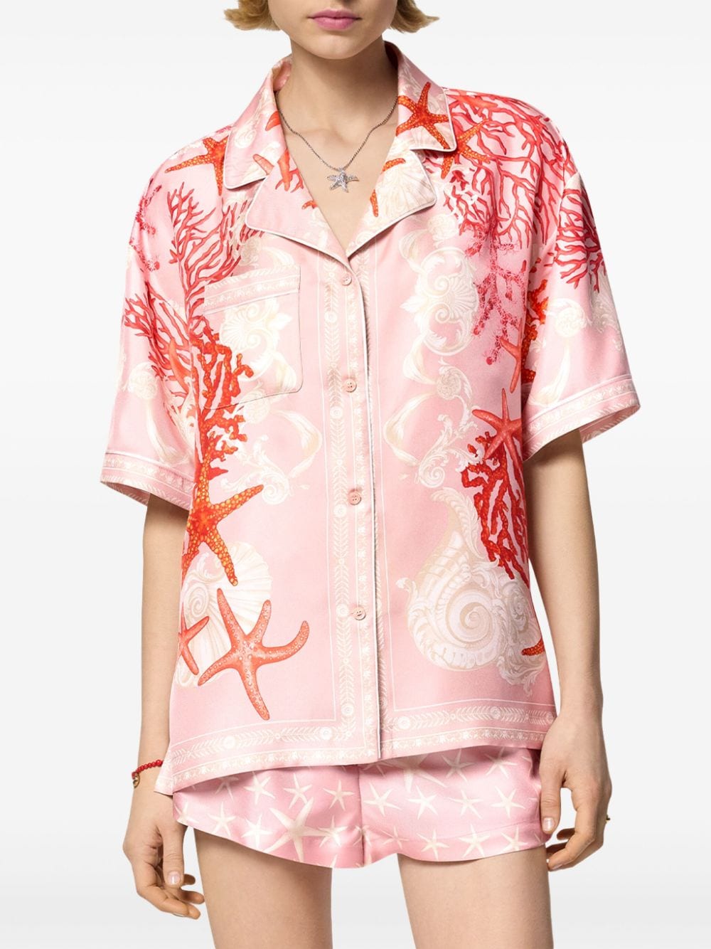 Versace Barocco Sea silk shirt - Image 3