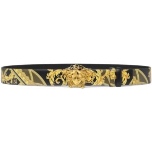 Versace  Barocco reversible leather belt