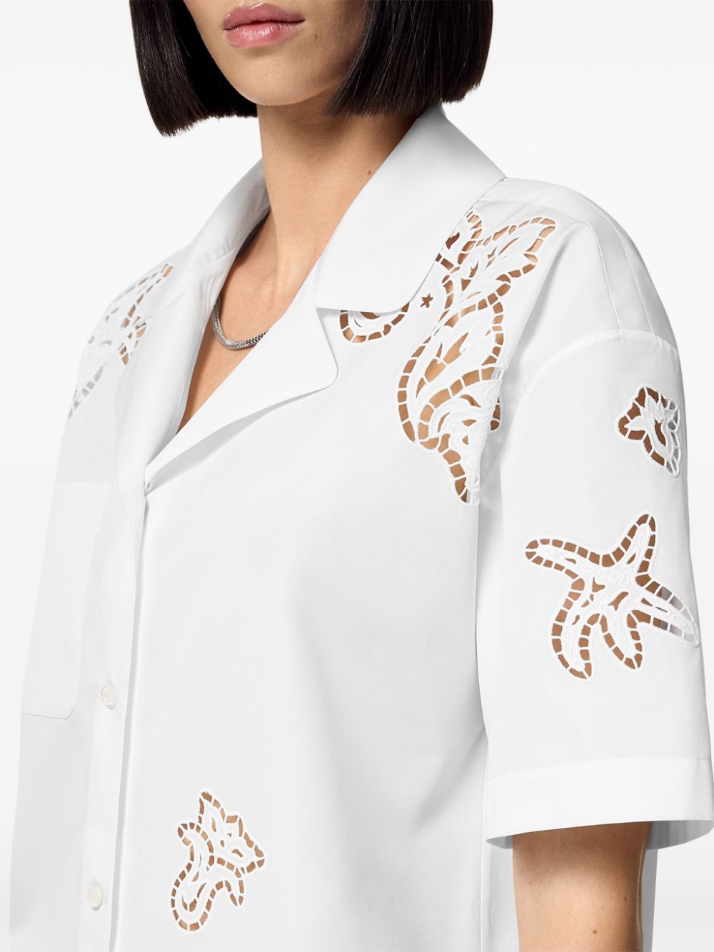 Versace Sangallo-embroidered cotton shirt - Image 5