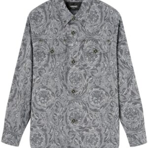 Versace Barocco jacquard gabardine overshirt