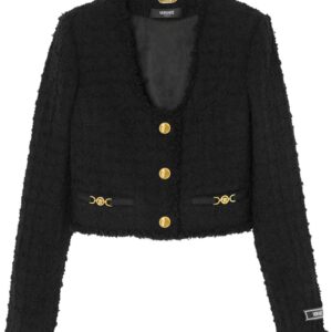 Versace Heritage tweed cropped jacket