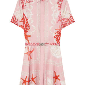 Versace  Barocco Sea silk shirt dress