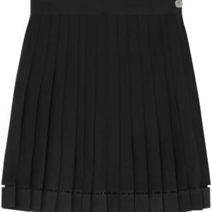 Versace  pleated silk mini skirt