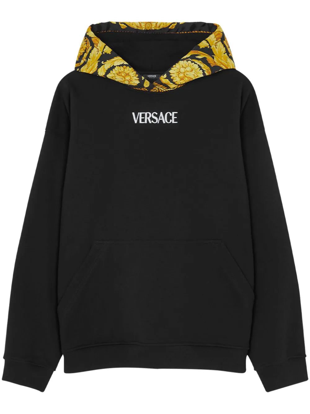 Versace Barocco panelled hoodie