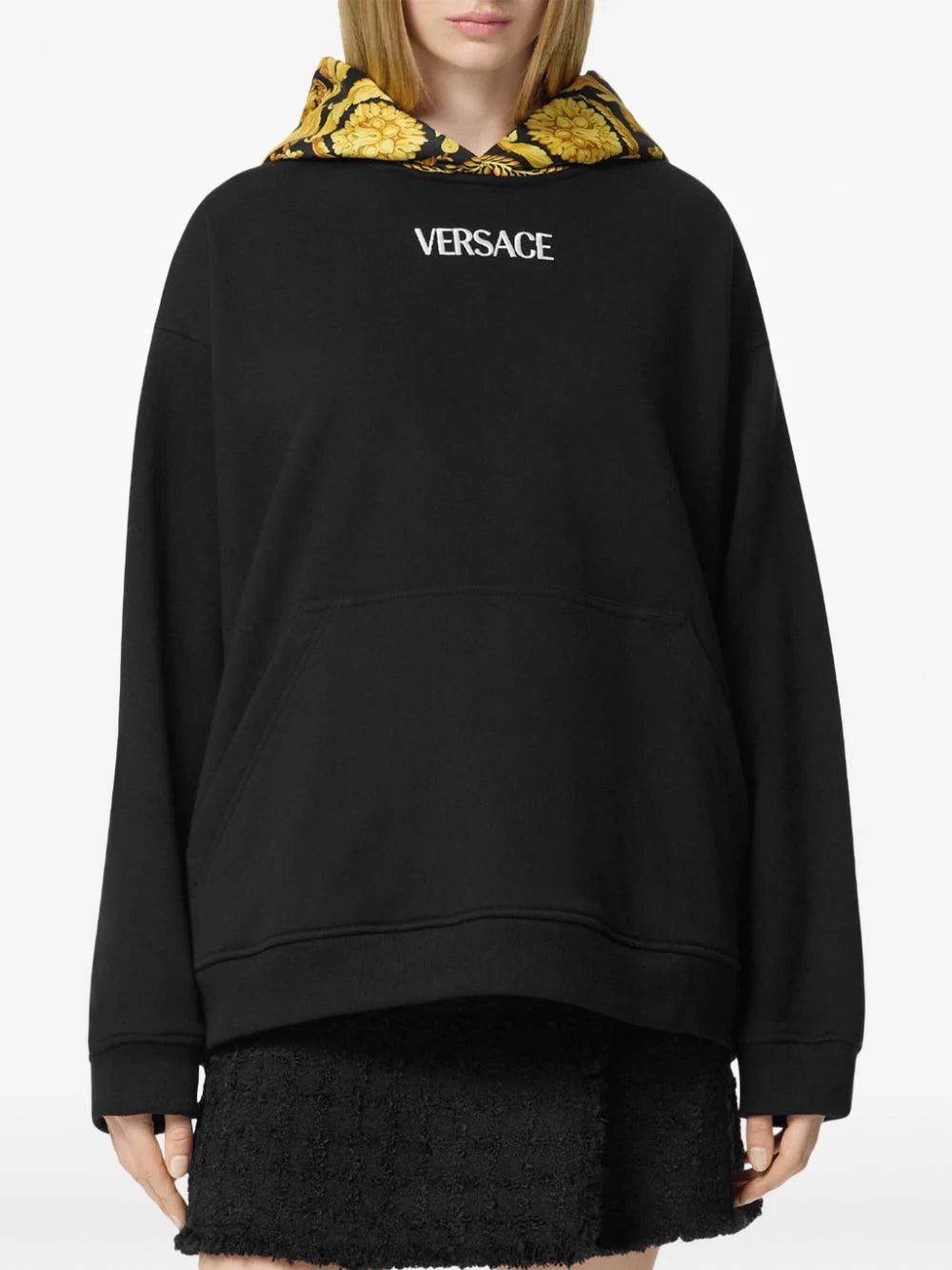 Versace Barocco panelled hoodie - Image 2