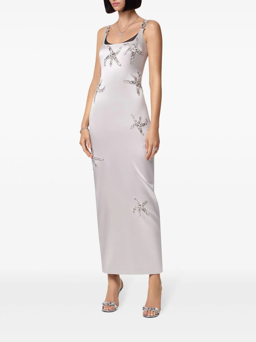 Versace embroidered silk satin gown - Image 3