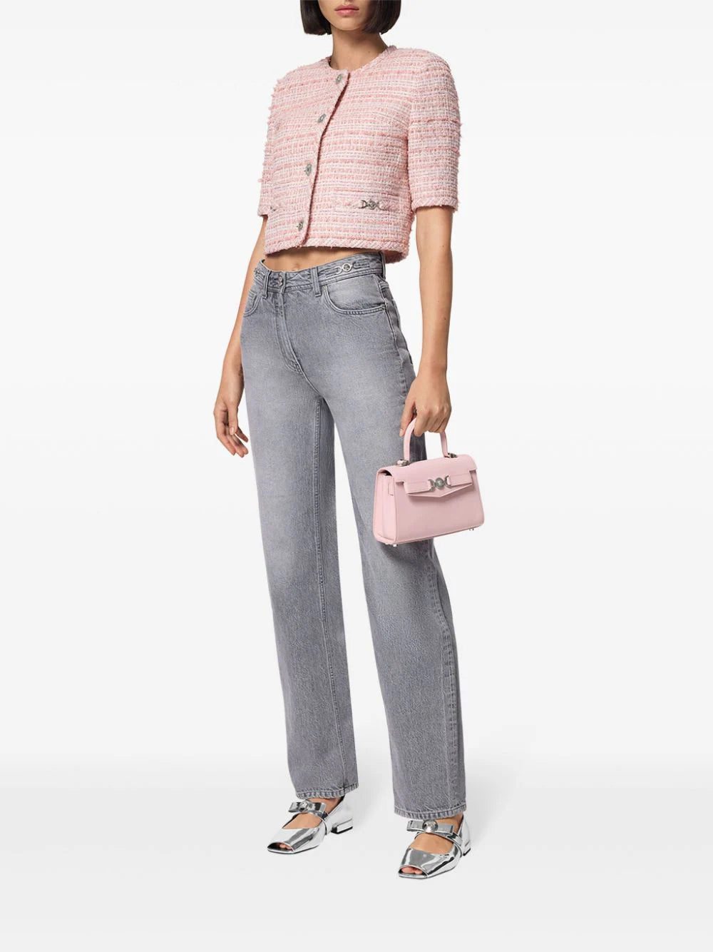 Versace Medusa-plaque tweed jacket - Image 2