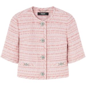 Versace  Medusa-plaque tweed jacket