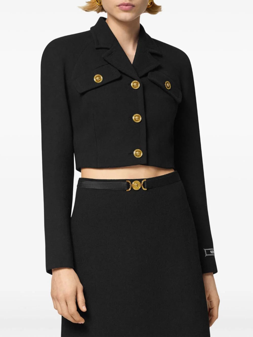 Versace Medusa Head-buttons cropped jacket - Image 3