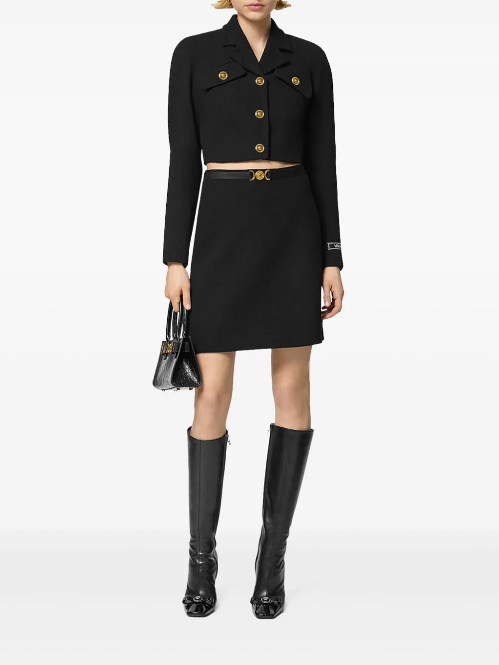 Versace Medusa Head-buttons cropped jacket - Image 2