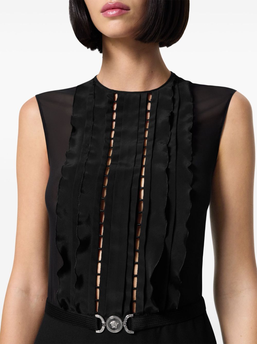 Versace A-line silk georgette minidress - Image 5