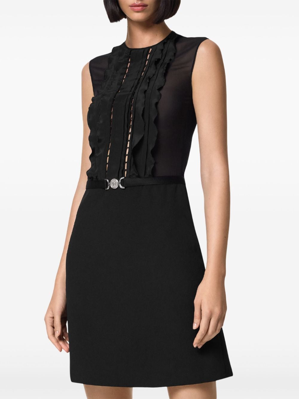 Versace A-line silk georgette minidress - Image 4