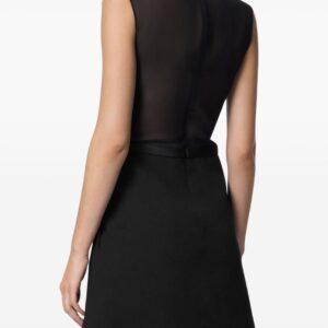 Versace A-line silk georgette minidress