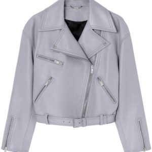 Versace leather biker jacket