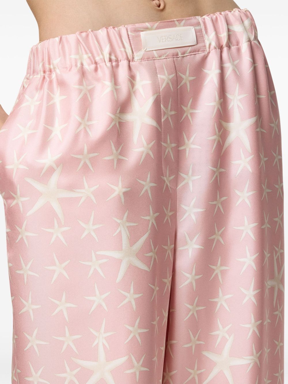 Versace Stella Marina silk trousers - Image 4