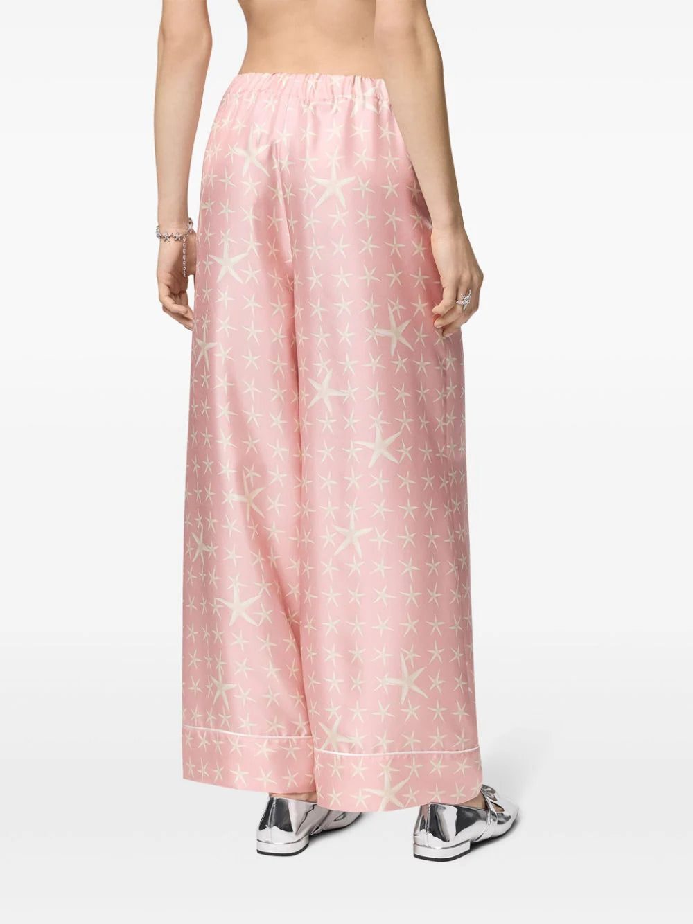 Versace Stella Marina silk trousers - Image 3