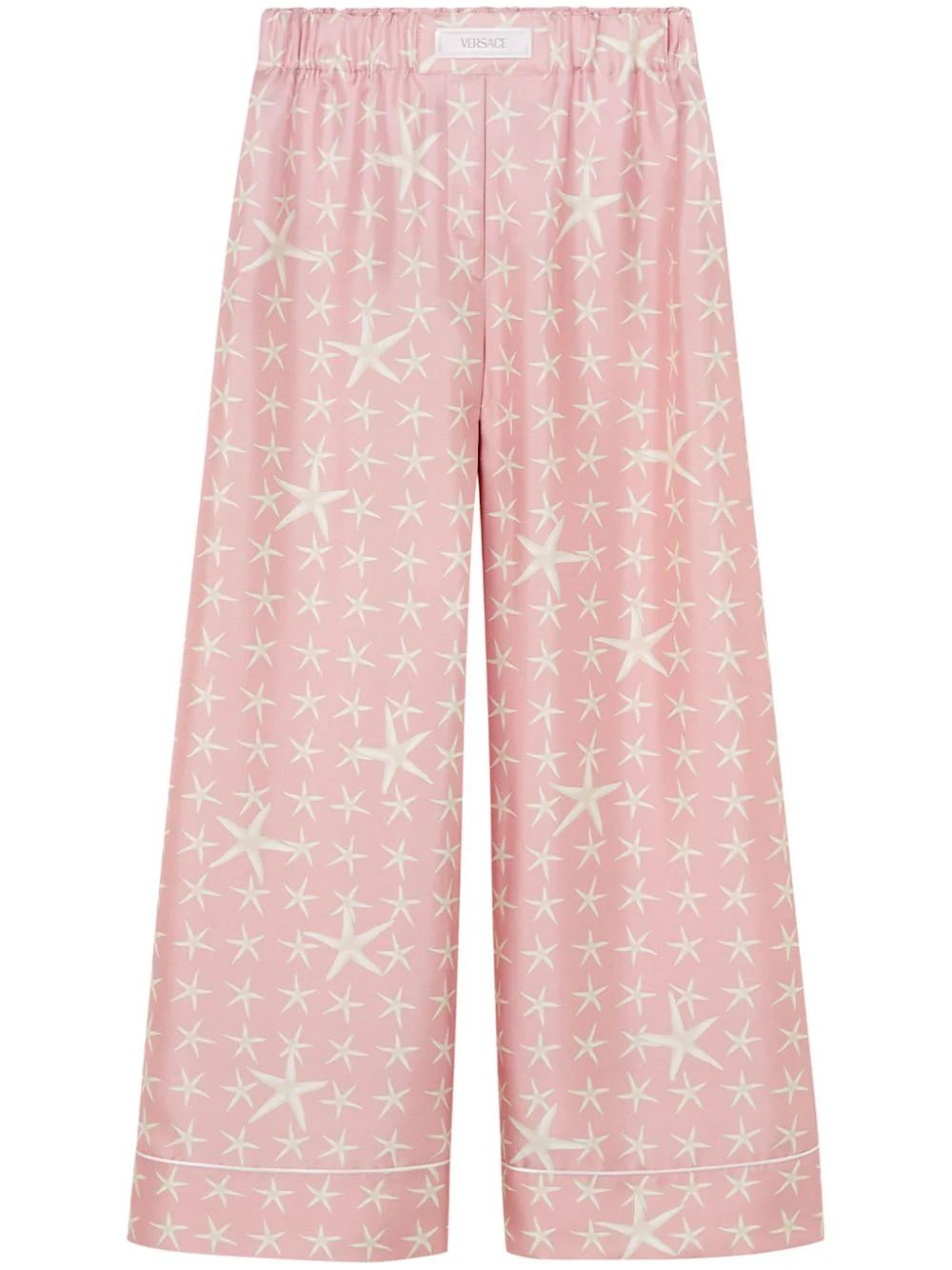 Versace Stella Marina silk trousers