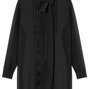 Versace  Lavalli�re silk shirt