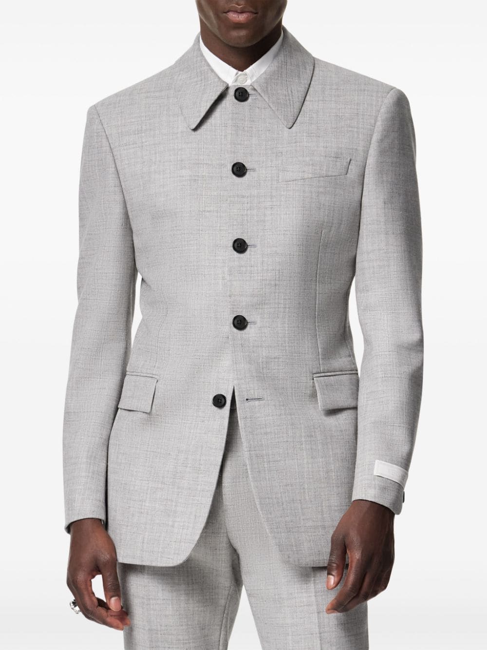 Versace single-breasted tailored blazer - Image 3