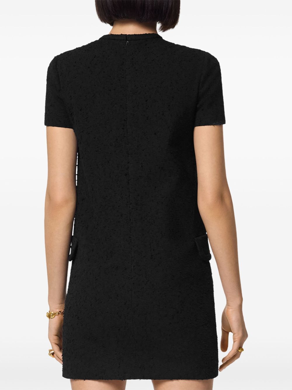 Versace tweed shift minidress - Image 4