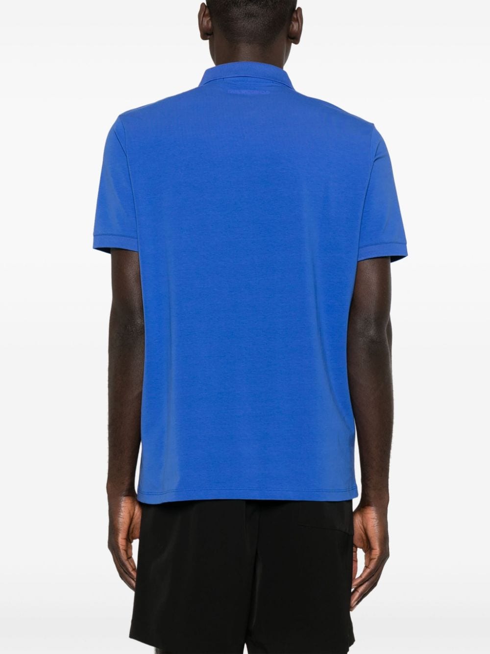 Karl Lagerfeld appliqué-logo polo shirt - Image 4