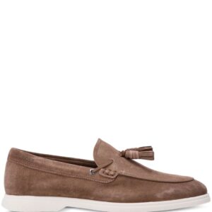 BOSS tassel-detail suede loafers