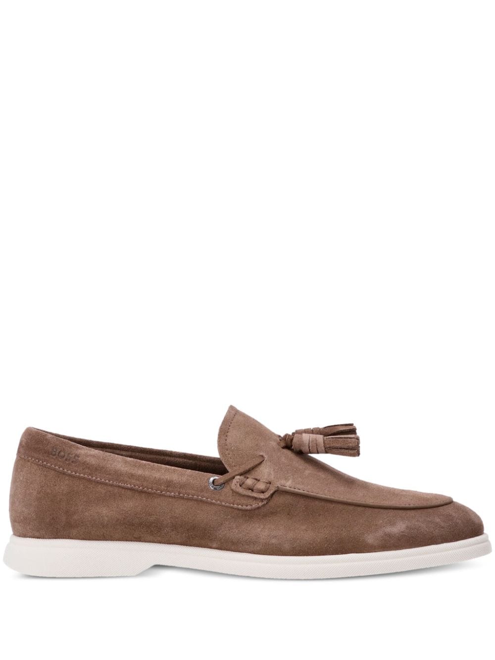 BOSS tassel-detail suede loafers