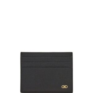 Ferragamo Gancini leather card holder