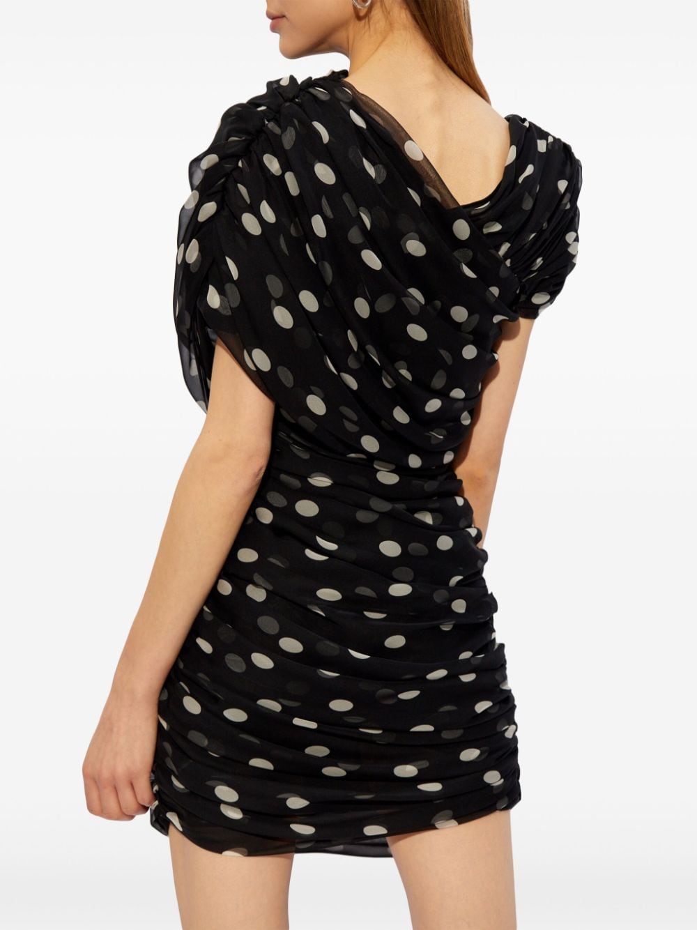 Saint Laurent polka-dot silk minidress - Image 3