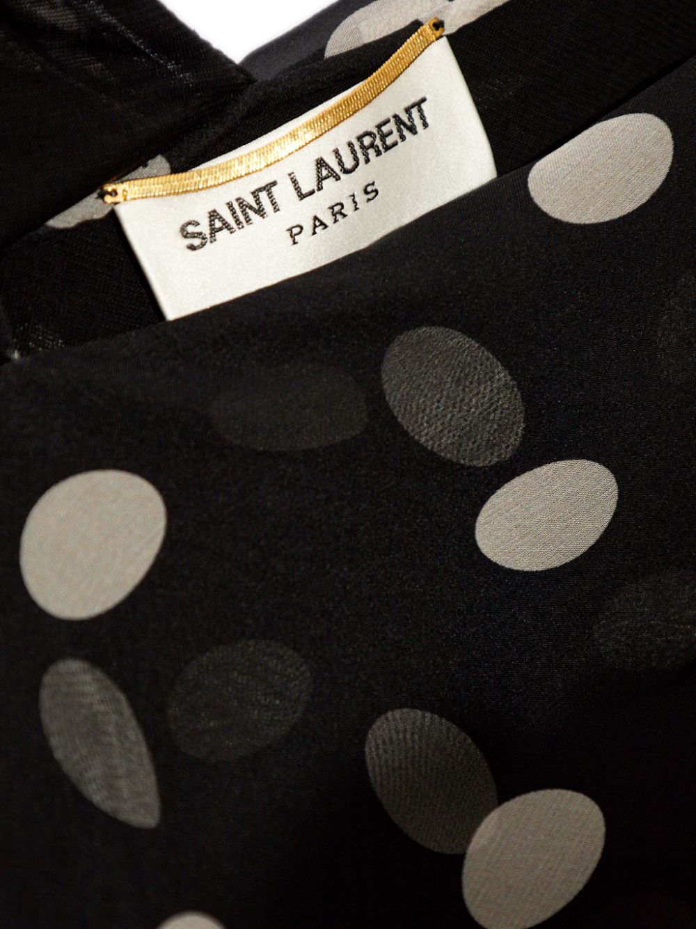 Saint Laurent polka-dot silk minidress - Image 6
