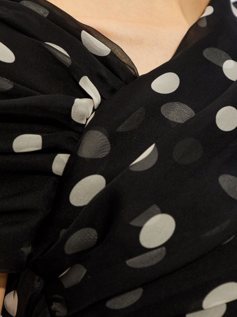 Saint Laurent polka-dot silk minidress - Image 4