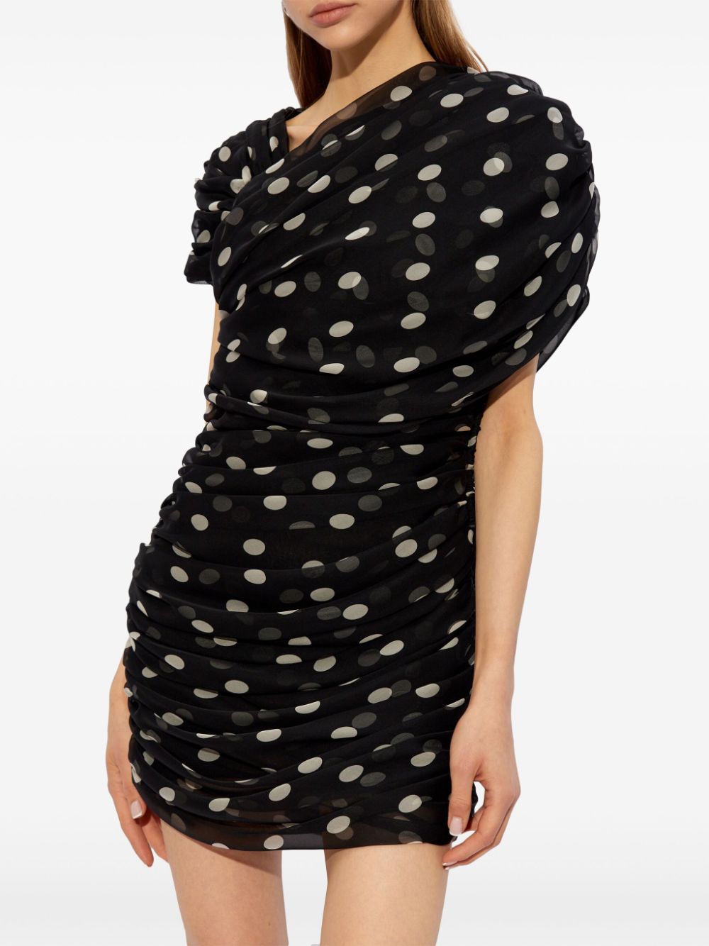 Saint Laurent polka-dot silk minidress - Image 2