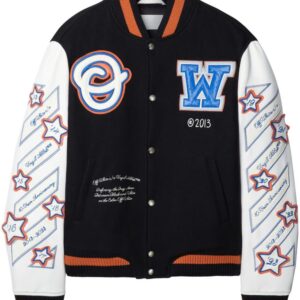Off-White  patchwork bomber jacket