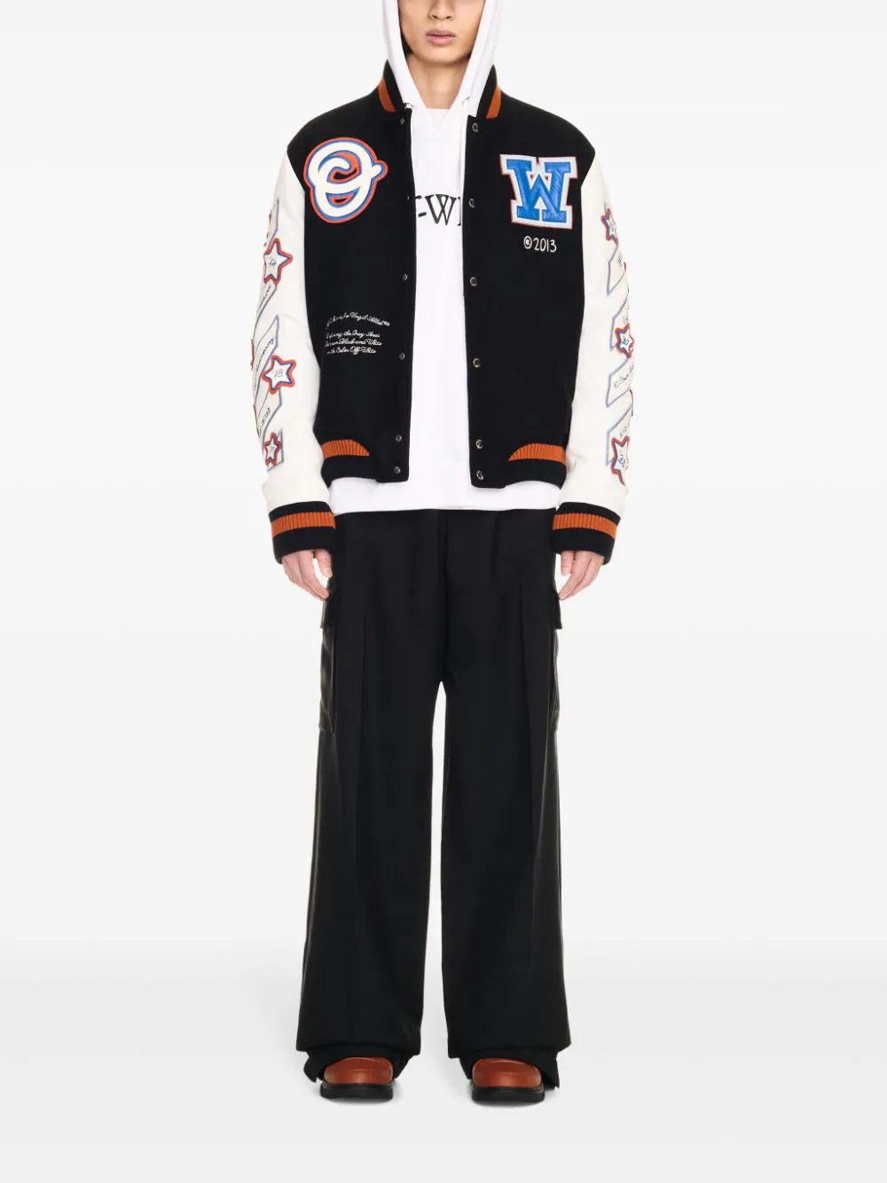 Off-White patchwork bomber jacket - Image 3