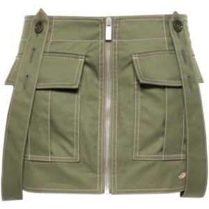 Off-White logo-embroidered mini skirt