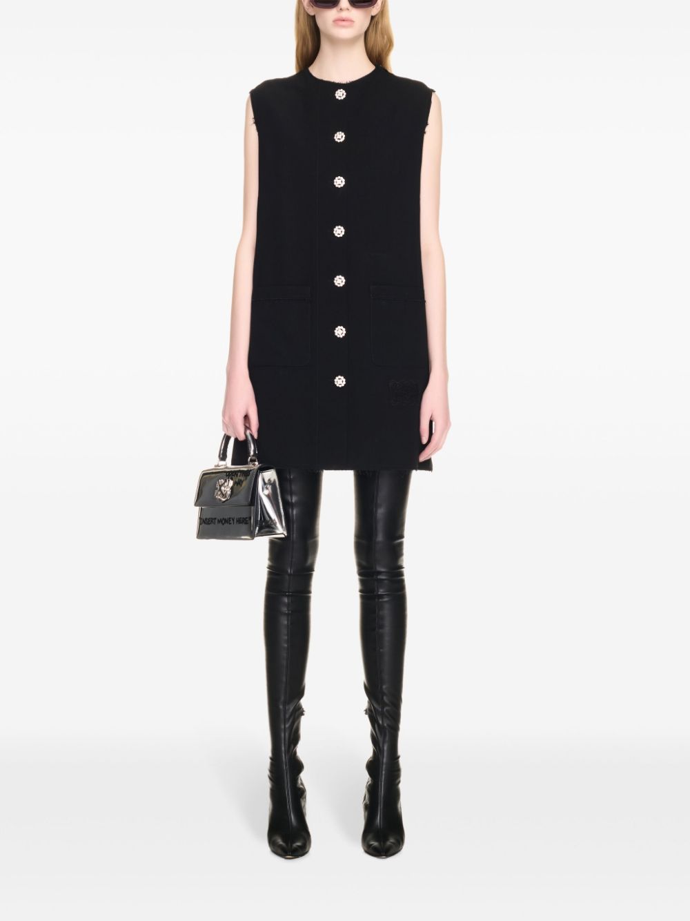 Off-White logo-embroidered dress - Image 2