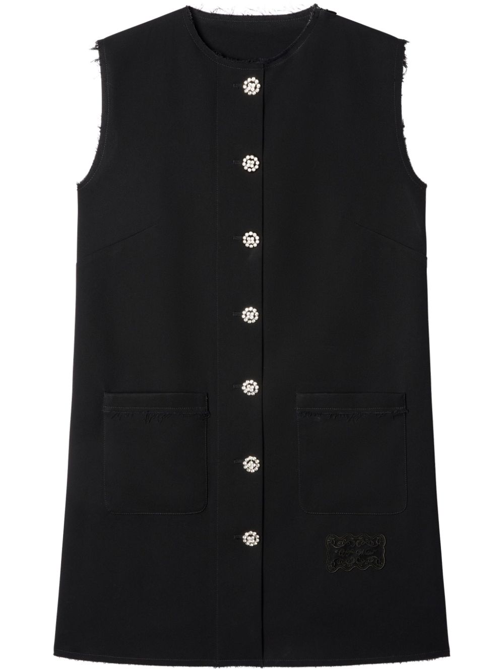 Off-White logo-embroidered dress