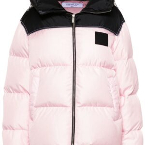 Off-White  logo-appliqué puffer jacket