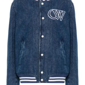 Off-White  logo-embroidered jacket