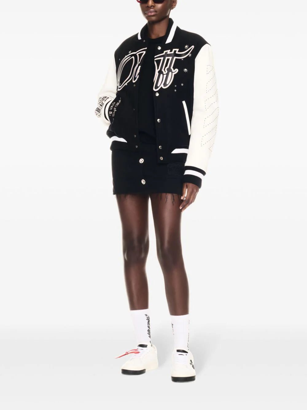 Off-White Wo Bling Stars varsity jacket - Image 2
