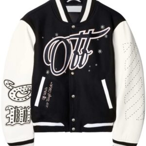 Off-White  Wo Bling Stars varsity jacket