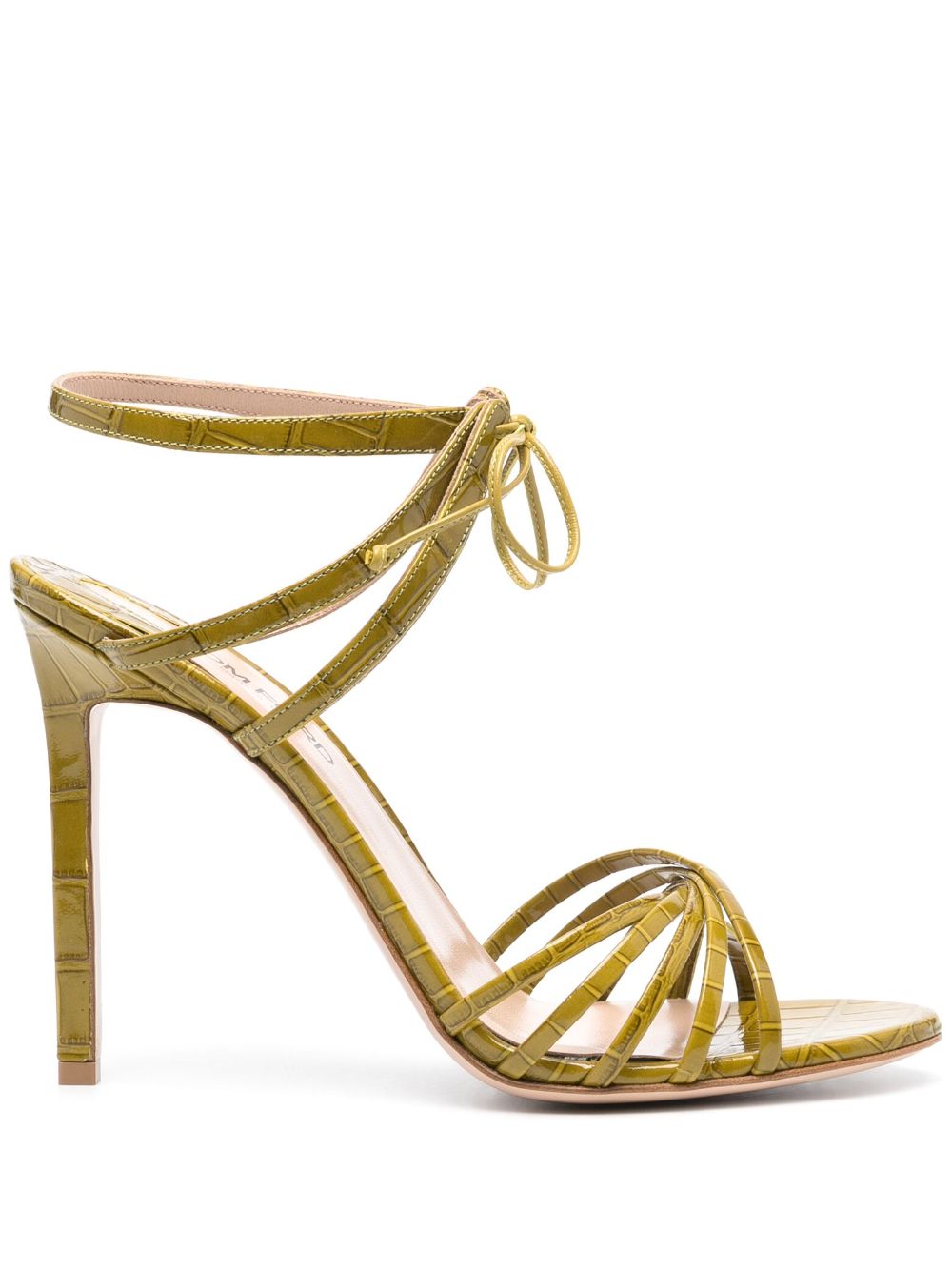 TOM FORD 120mm embossed leather sandals