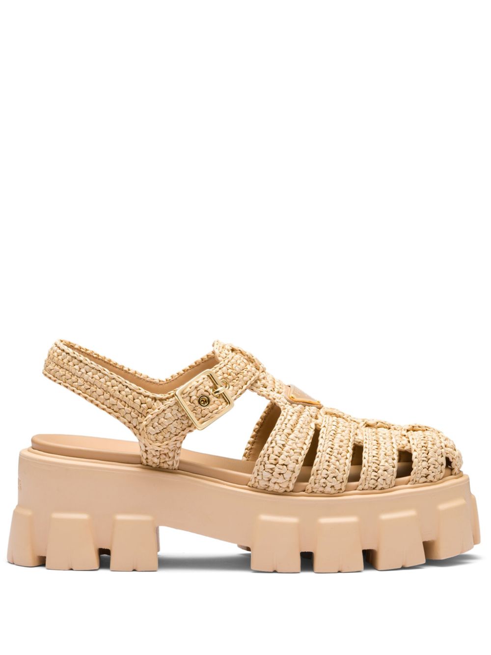 Prada Monolith raffia sandals