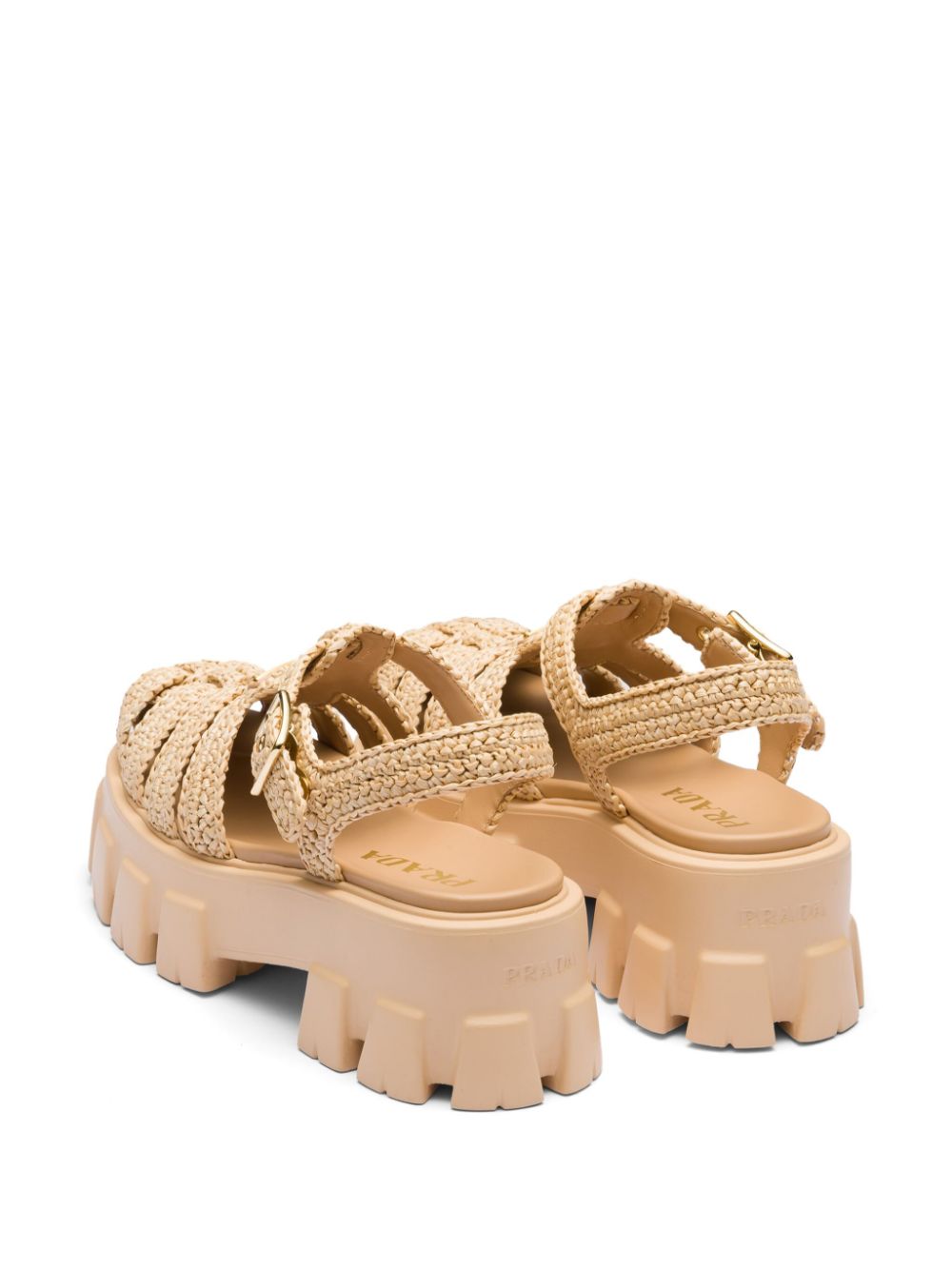 Prada Monolith raffia sandals - Image 3
