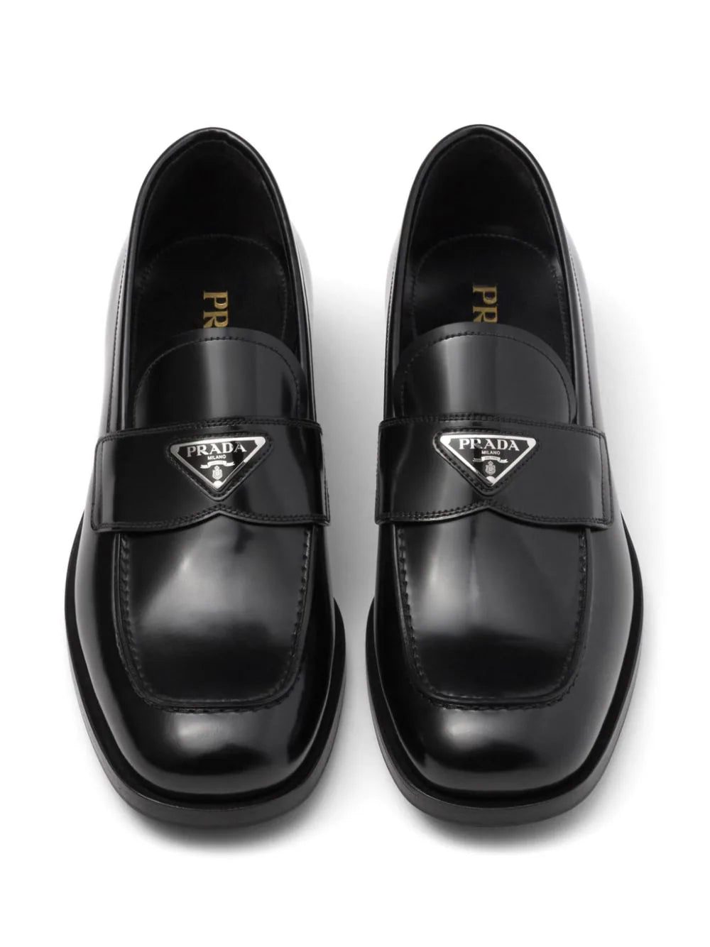 Prada logo plaque loafers - Image 4